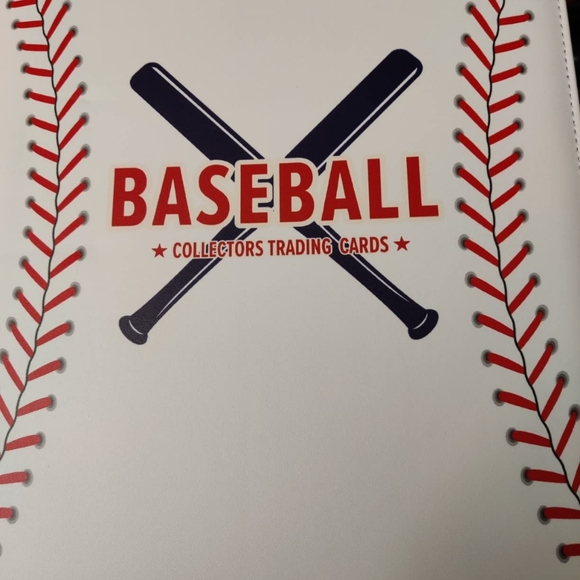 Baseball Card Binder, Trading Card Albums Sleeve Protectors, Card Storage Case - Picture 2 of 6